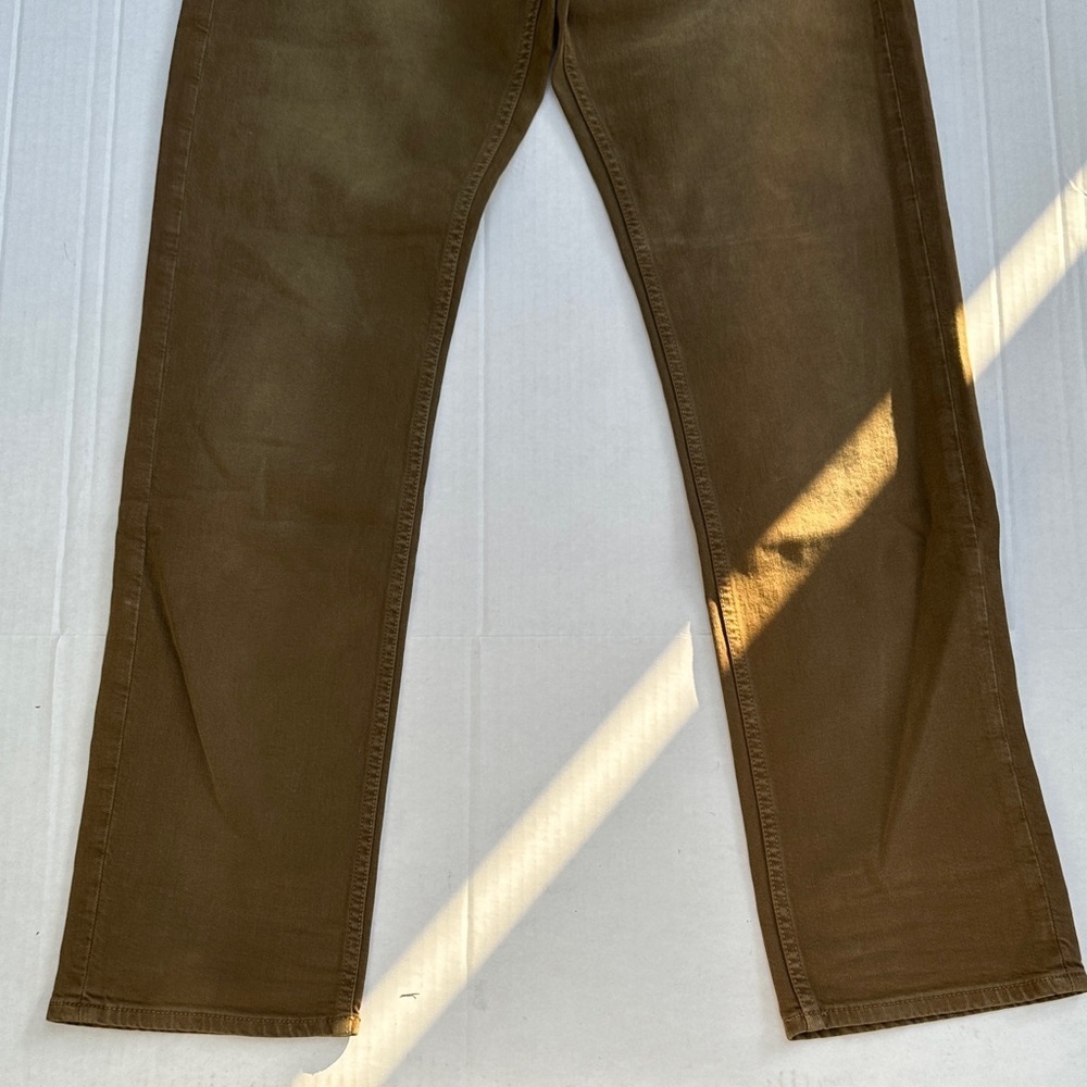 New Guess Men's Tan Straight Jeans SZ 34 - Picture 5 of 10
